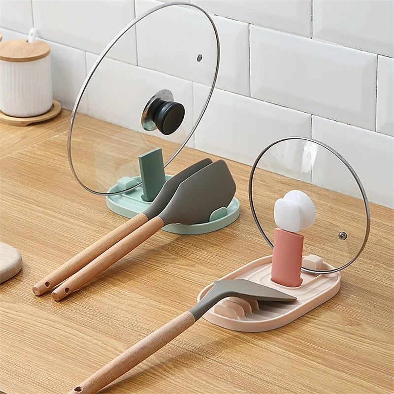 Multi-Purpose Pot Lid and Spoon Holder