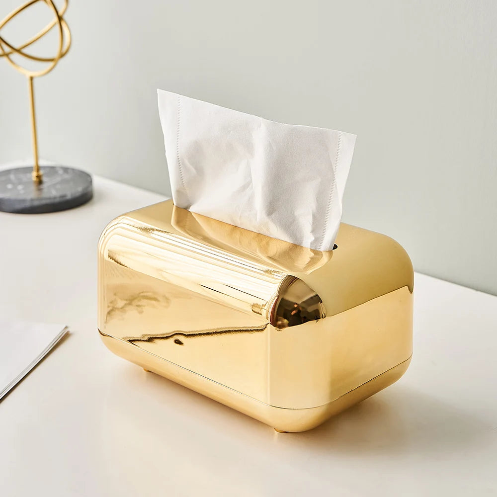 Luxury Golden Tissue Box