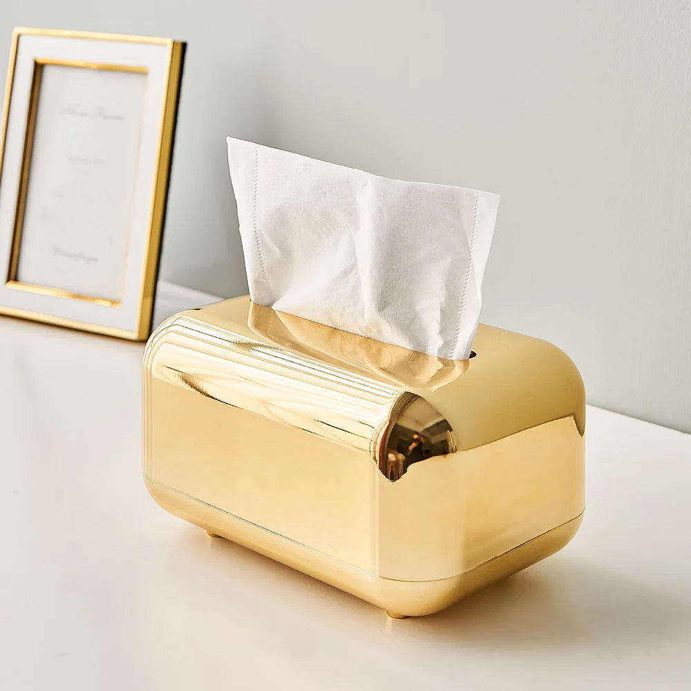 Luxury Golden Tissue Box